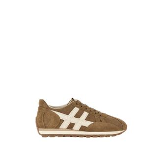Hogan Sneakers, female, Brown, 5 UK, Velvet Trainers with H Detail