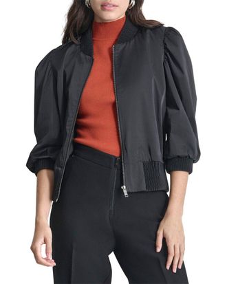 DKNY Dkny Shine Sateen Puff Sleeve Jacket
