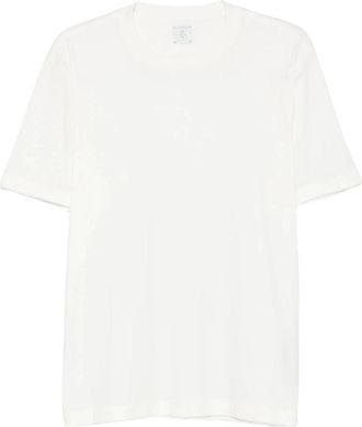 Eleventy T-shirt met ronde hals - Heren - T-shirts - Wit - L - Katoen - Tops