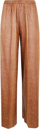 Forte_Forte Forte_Forte Python Print Ecosuede Regular Waist Pants