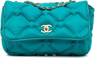 Chanel Hobo Bags - 2016-2017 Small Iridescent Calfskin Chesterfield F - Gr. unisize - in Blau - für Damen