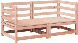 vidaXL Juego De Sof&aacute;s De Jard&iacute;n 2 Pzas Madera Maciza De Abeto Douglas Vidaxl