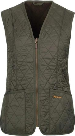 Barbour Gewatteerde Olijf Fleece Liner Vest - Dames - Bodywarmers - Groen - M - Leer - Jassen