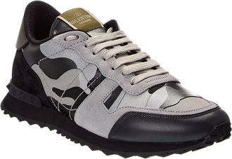Valentino Camo Canvas & Leather Sneaker