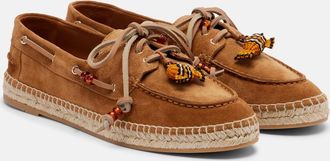 Aquazzura Seafarer beaded suede espadrilles