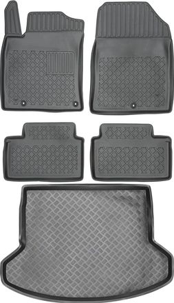 OEM Juego De Alfombrillas Para Hyundai I30 Iii Fastback De 2018: Alfombrilla Para Coche + Alfombrilla Para Maletero