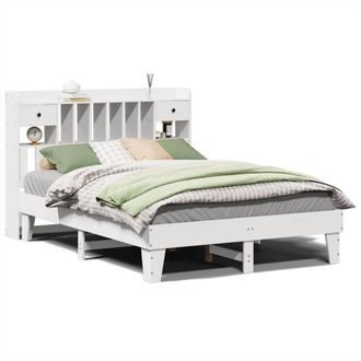 Berkfield Home Bed Frame without Mattress White 140x190 cm Solid Wood Pine