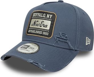 New Era Patch Vintage E-Frame CapEra Women/Men - Baseball Cap Snapback, with Peak All-Season Spring Summer Autumn Winter - One Size Blue