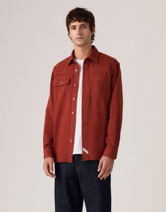 Levi's Auburn Worker Erick - Camicia a maniche lunghe rossa-Rosso