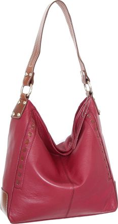 Nino Bossi Everyday Leather Hobo Bag in Cabernet