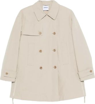 Aspesi double-breasted coat - women - Fabric - L - Neutrals