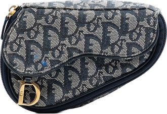 Dior Pre-owned Dior Diorissimo Canvas Saddle Pouch Ladies VYNPTK685LJI6FSY