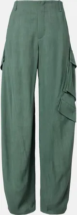 Alaia Ala&iuml;a Mid-rise cargo pants