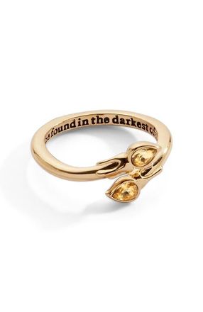 Alex and Ani Harry Potter Great Hall Candle Wrap Ring in Gold at Nordstrom, Size 7