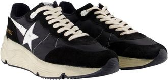 Golden Goose Mens Running Sneakers - Golden Goose Deluxe Brand Leather Black Calfskin Shoes