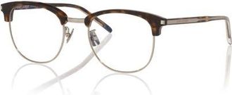 Saint Laurent 51mm Round optical glasses in Tortoise at Nordstrom