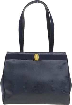 Ferragamo Leather Tote Bag (Pre-Owned)