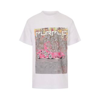 Purple T-Shirts, male, White, Size: XL La Ditched Tee