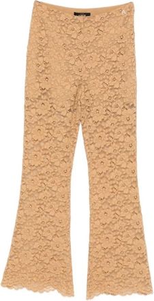 Twinset Twin-set Rtw... - Dames - Vrijetijds broeken - Bruin - XS - Leer - Broeken