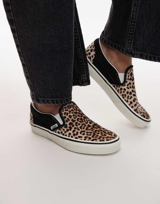 Vans Sneakers senza lacci leopardate-Multicolore