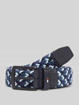 Tommy Hilfiger Geflochtener G&uuml;rtel Modell DENTON in Bleu, Gr&ouml;&szlig;e 100