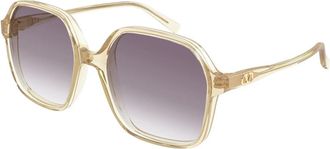 Valentino Light V Acetate Zonnebril - Dames - Zonnebrillen - Grijs - 56 MM - Nylon - Accessoires