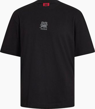 HUGO BOSS Mens Crew Neck Short Sleeve Regular Fit T-Shirt - Black - Size: 34