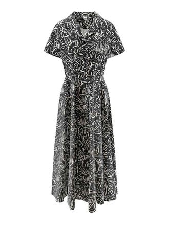 Aspesi Printed cotton shirt dress