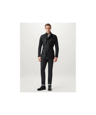 Belstaff Trialmaster Mens Waxed Jacket - Black Cotton - Size 46 (Chest)