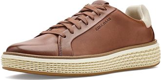 Cole Haan Grandpro Court Skyweave Sneakers Mens Shoes Brit Tan/Dark Chocolate/Natural : 8 D - Medium, Leather