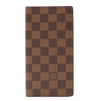 Louis Vuitton Brown Pvc Coated Canvas Long Bill Wallet (Bi-Fold) (Pre-Owned)