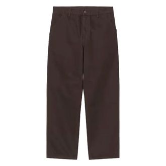 Carhartt Work in Progress Single Knee Pant Dearborn Canvas - male - Carhartt Wip - Straight Trousers - Brown - W36 - Trousers
