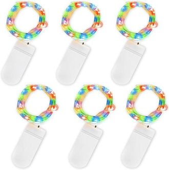 OEM Iluminaci&oacute;n Ambiental, 2 Metros De Largo, Cable De Cobre Impermeable De 20 Mm Con Luces Led, Ideal Para Cumplea&ntilde;os, Fiestas, Colores C&aacute;lidos