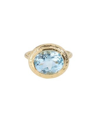 Tiramisu 14K Over Silver 5.75 Ct. Tw. Sky Blue Topaz Ring