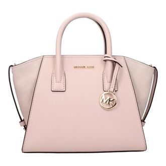 Michael Kors Tassen, Dames, Roze, ONE Size, Leer, Michael Kors Roze Leren Handtas