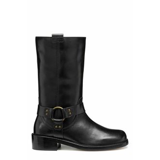 Geox Ademende leren bikerlaarzen Nalvia