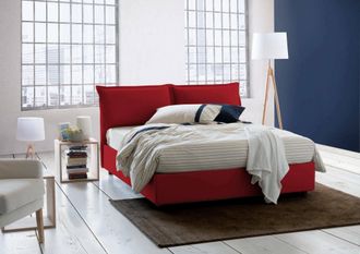 Dmora Dmora - Cama Matrimonial Dgnahor, Cama Contenedor Con Revestimiento De Tela, 100% Made In Italy, Apertura Frontal, Adecuado Para Colch&oacute;n Cm 140x200, R