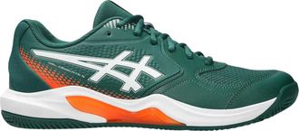 Asics Asics Heren Dedicate 9 leren sportschoenen (Groen)