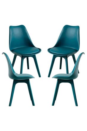 Regalos Miguel Packs Sillas Comedor - Pack 4 Sillas Synk Suprym - Verde Azulado