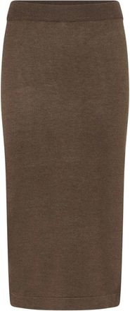 Saint Tropez Mila SZ Rok - Dames - Midirokken - Bruin - L - Rokken