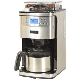 KitchenChef Kitchen Chef - Cafetera Isoterma Programable Con Molinillo 12 Tazas 1000w Acero Inoxidable - Kcp4266