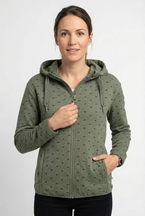 F.lli Campagnolo Fleecejacke CMP, Damen, Gr. 34, avocado meliert, Obermaterial: 90% Polyester, 10% Elasthan, Jacken Fleecejacke