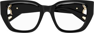 Chlo&eacute; Cat-eye Acetaat Brillen - unisex - Brillen - Zwart - ONE Size - Accessoires