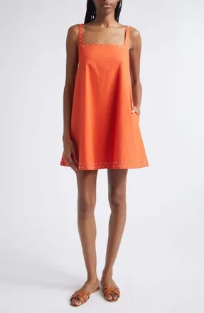 Staud Brio Studded Swing Minidress in Koi Studs at Nordstrom, Size X-Small