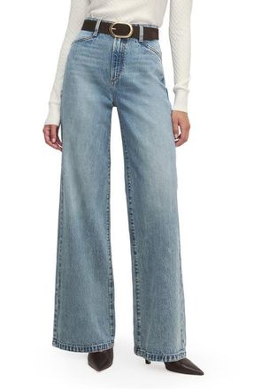 Favorite Daughter The Mischa Super High Waist Wide Leg Jeans in Dublin at Nordstrom, Size 28