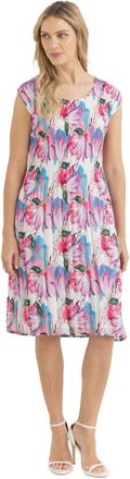 Klass Bouquet Printed Sleeveless Dress - Midnight/Multi - L