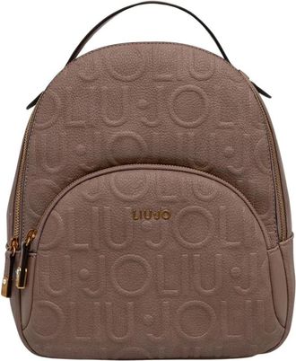 Liu Jo Monogram Rugzak - Dames - Rugzakken - Bruin - ONE Size - Leer - Tassen