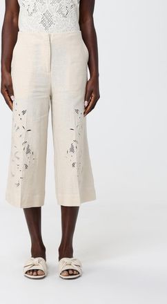 Twinset Pantaloni cropped Twinset in lino
