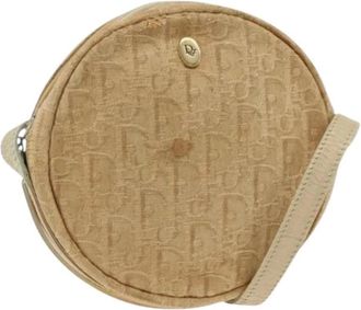 Dior Pre-owned Cross Body Bags, female, Beige, Size: ONE SIZE Pre-owned Trotter Canvas Shoulder Bag