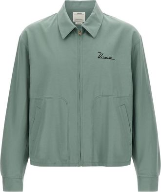 Visvim Somer Swing Top - Heren - Zomerjassen - Groen - L - Wol - Jassen